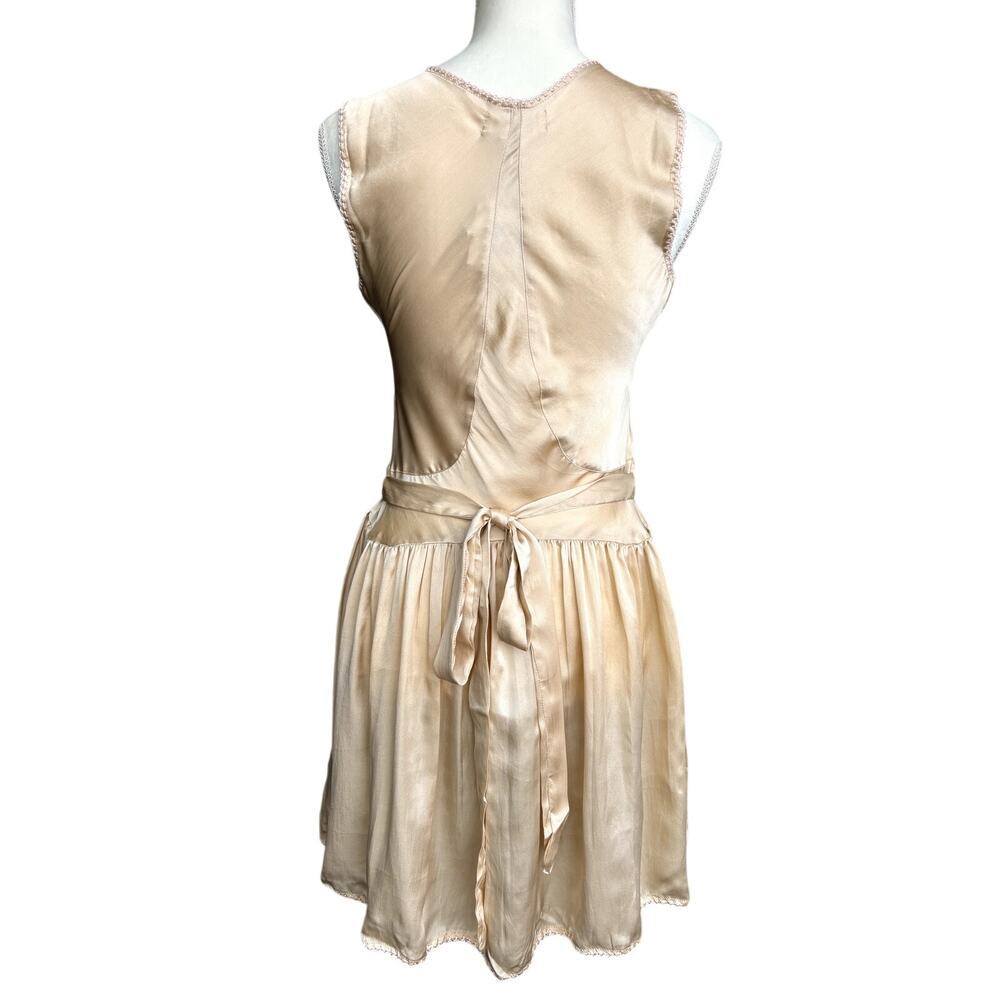 Chasing Unicorns BNWT Vintage-Inspired Embroidered Silk Dress Size S - Picture 6 of 14